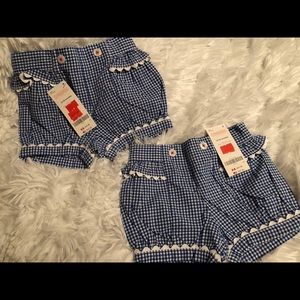 Twin girls shorts NWT